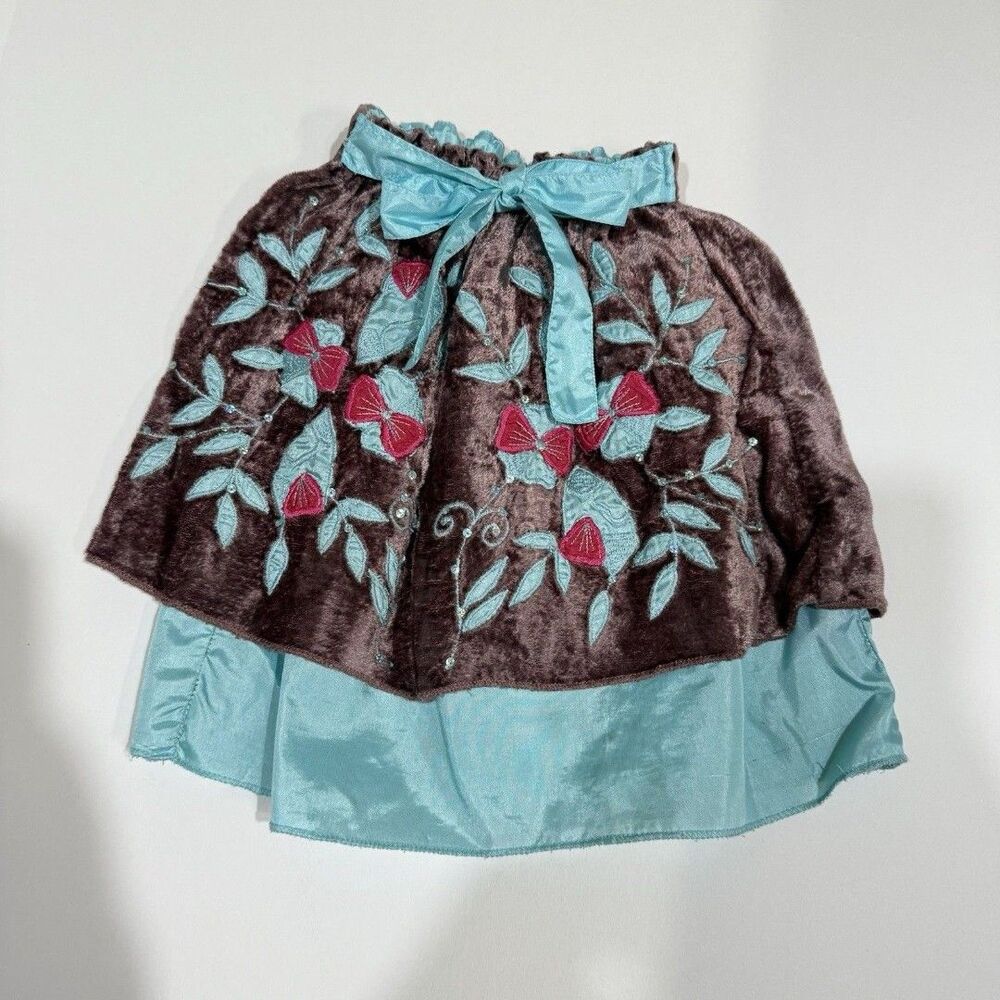 Devi Girls Skirt Size 2T Colorful Belted Waist Tie Lined - Picture 11 of 12